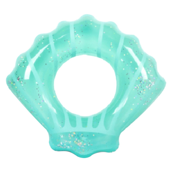 Shell Shape Inflatable Swimming Ring Lifesaving Ring Axillary Ring, Size: M, 80x90cm(Blue)