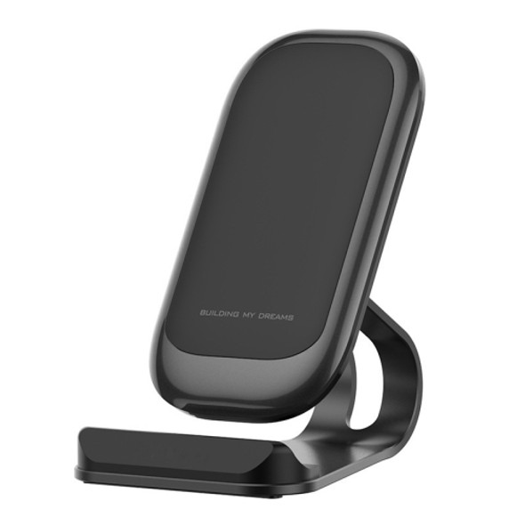 Z01 15W Multifunctional Desktop Wireless Charger with Stand Function, Spec: MCU (Black)