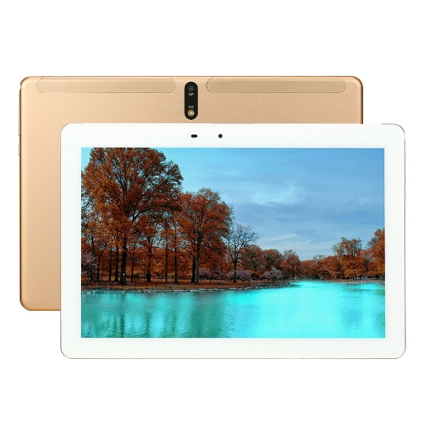 X107 4G Phone Call Tablet PC, 10.1 inch, 3GB+64GB, Android 9.0 MT6762 Octa Core 64-bits, Support Dual SIM / WiFi / Bluetooth / GPS / OTG(Gold)