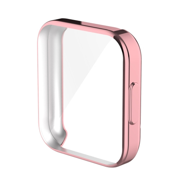 For Xiaomi Redmi Watch 2 Lite Electroplated TPU Full-Enclosed Protective Case(Rose Pink)