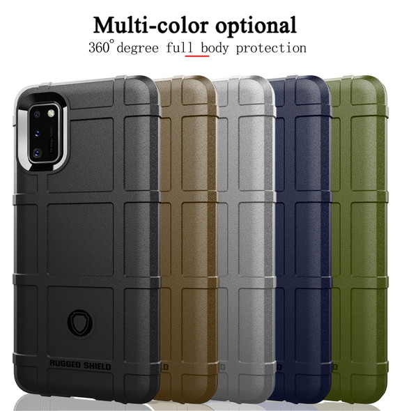 For Galaxy A41 Full Coverage Shockproof TPU Case(Army Green)