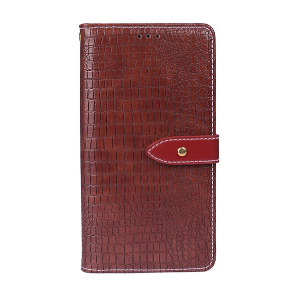 For OnePlus Nord CE 2 5G idewei Crocodile Texture Leather Phone Case(Burgundy)