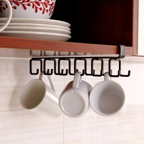 Hole-free Hanging Cup Holder Clip-type Double-row  Hook Frame
