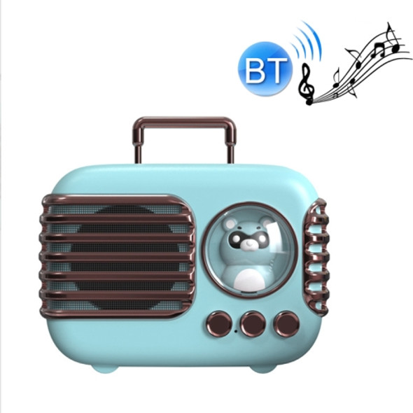 DW09 HD Sound Quality Portable USB Luggage Bluetooth Speaker(Light Blue)