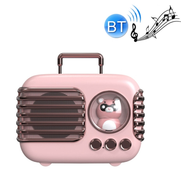 DW09 HD Sound Quality Portable USB Luggage Bluetooth Speaker(Pink)