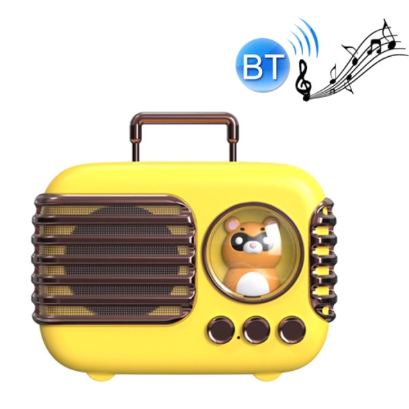 DW09 HD Sound Quality Portable USB Luggage Bluetooth Speaker(Yellow)
