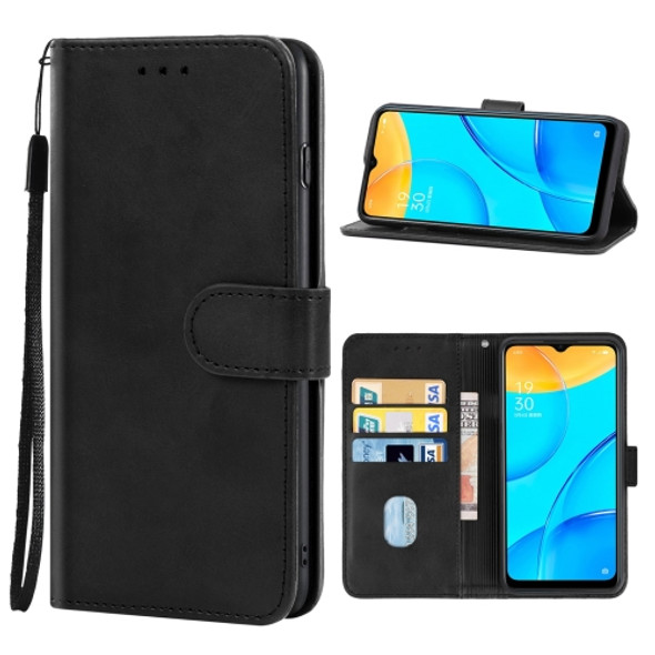 Leather Phone Case For OPPO A35(Black)
