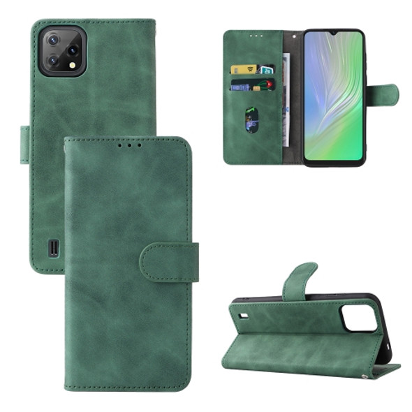 For Blackview A55 Skin Feel Magnetic Buckle Leather Phone Case(Green)