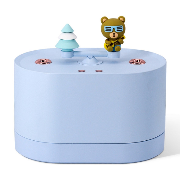 Geometry Band Music Box Large Fog Volume Hydrating Humidifier, Style: Plug Model(Blue)