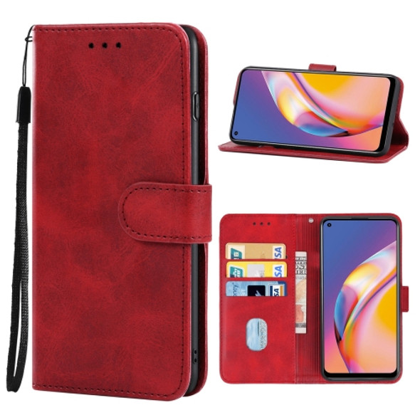 Leather Phone Case For OPPO A94(Red)
