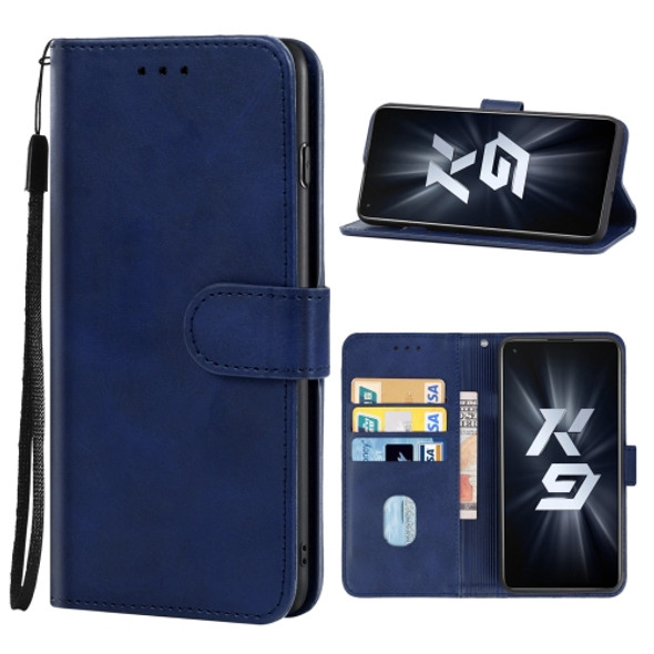 Leather Phone Case For OPPO K9(Blue)