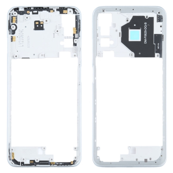 Original Middle Frame Bezel Plate for Xiaomi Redmi Note 10 5G M2103K19G, M2103K19C (White)