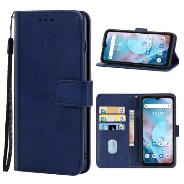 Leather Phone Case For UMIDIGI Bison X10G(Blue)