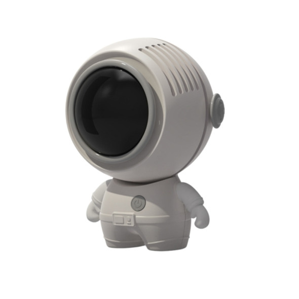 MF040 Mini Portable Leafless USB Hanging Neck Handheld Spaceman Fan(White)