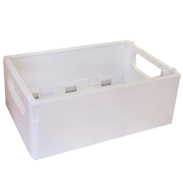 3 PCS Student Desktop Organizer Folding Plastic Storage Box, Size: Large (White)