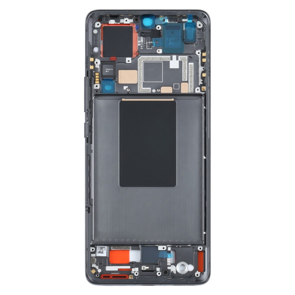 Original Front Housing LCD Frame Bezel Plate for Xiaomi Mi 12 Pro(Black)