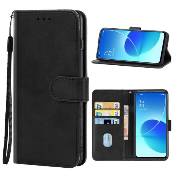 Leather Phone Case For OPPO Reno6 Pro+ 5G(Black)
