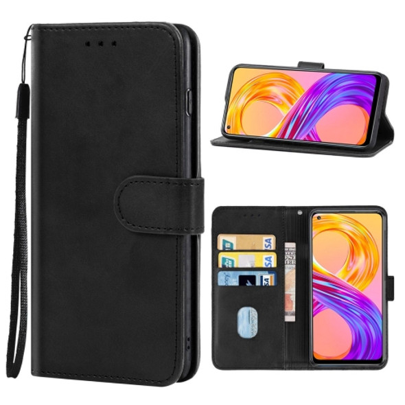 Leather Phone Case For OPPO Realme 8 Pro(Black)