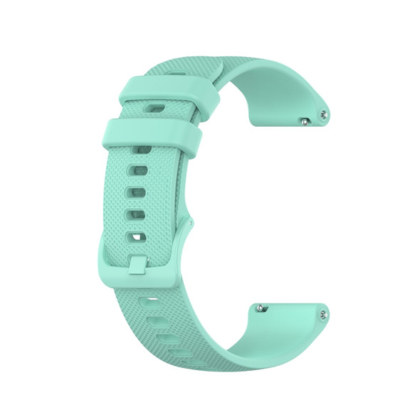 For Ticwatch Pro X Checkered Silicone Strap(Water Duck)