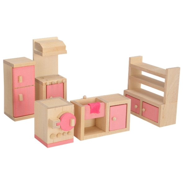 Pretend Play Mini Simulation Children Small Furniture Doll House Toy(Kitchen )