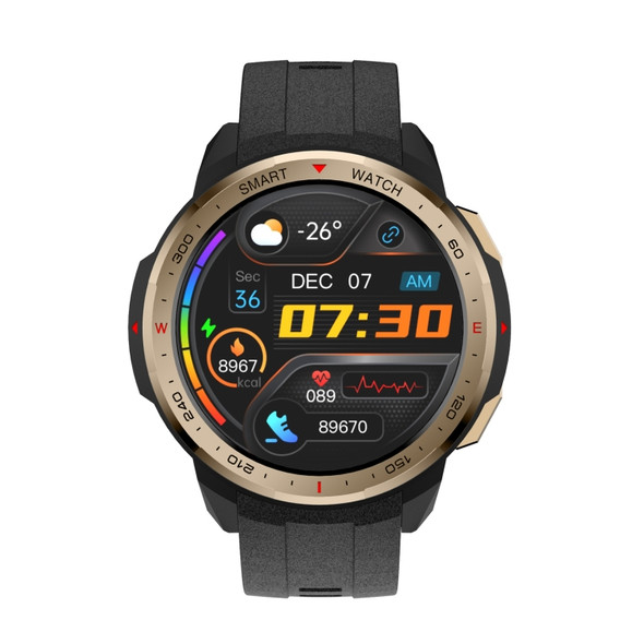 MT12 1.28 inch TFT Screen Smart Watch, Support Bluetooth Call & 8G Memory(Gold)