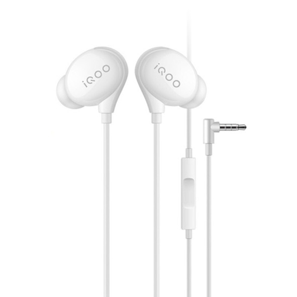 Original vivo IQOO IHP1910 3.5mm L-type Plug In Ear Wired Earphone(White)