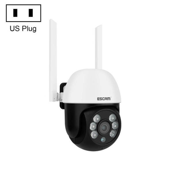 ESCAM TY110 1080P IP66 Waterproof Tuya Smart APP Wireless WiFi Dome Camera, US Plug(White)