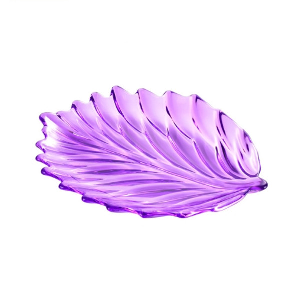 Acrylic Leaf Shape Fruit Tray and Shelf, Style: Dish (Purple)