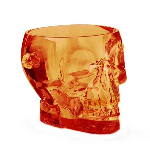 1.5L Acrylic Bar Skull Shape Ice Bucket(Amber)