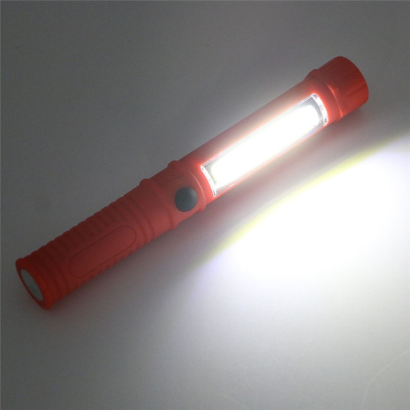 Multifunction Portable Mini COB LED Working Light Pen Style Outdoor Flashlight(Black)