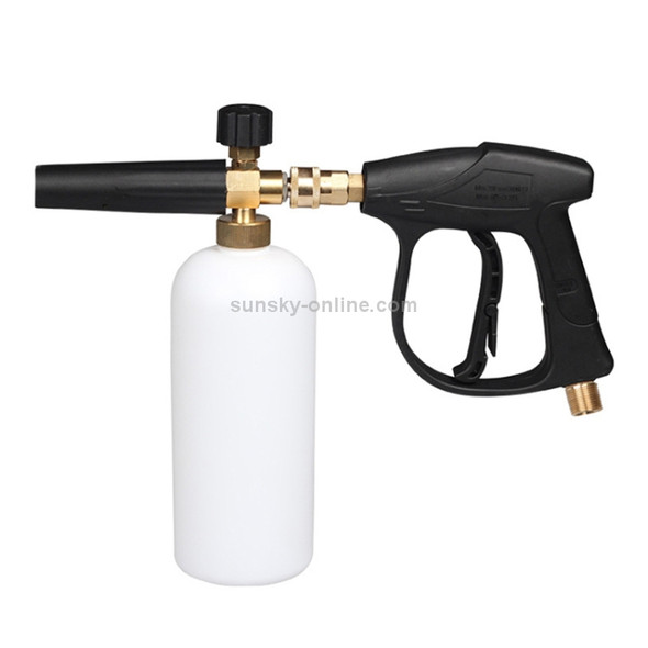 High Pressure Car Wash Foam Gun Soap Foamer Generator Water Sprayer Gun, Outer Wire: 14 x 1.5