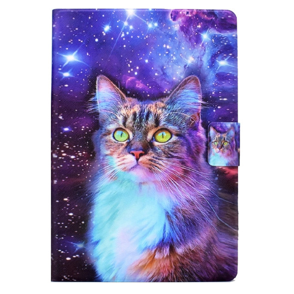 For Huawei MediaPad T3 10 Electric Pressed TPU Leather Tablet Case(Star Cat)