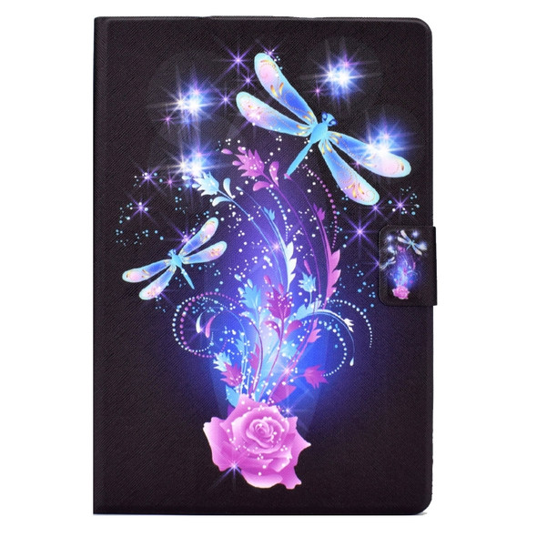 For Huawei MediaPad T3 10 Electric Pressed TPU Leather Tablet Case(Butterfly)