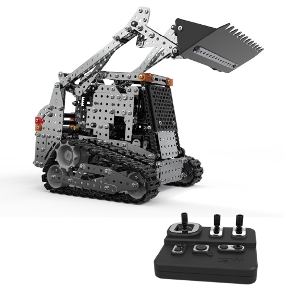 MoFun SW(RC)-008 2.4G Wireless Remote Control 10-channel Caterpillar Forklift Children DIY Stainless Steel Assembled Toy