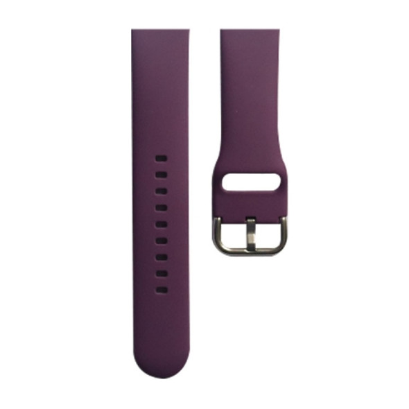 Silicone Watchband, Size: 140mm For Apple Watch Series 7 45mm / 6&SE&5&4 44mm / 3&2&1 42mm(Dark Purple)