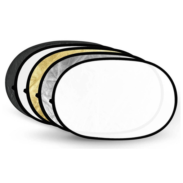 Godox FT05-1 60 x 90cm 5-in-1 Silver / Soft / Gold / White / Black Oval Folding Reflector Board