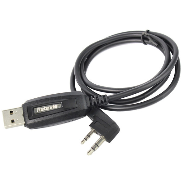 RETEVIS J9110P Dedicated USB Programming Cable for RT3S Series EDA0014386 / EDA0014407(Black)
