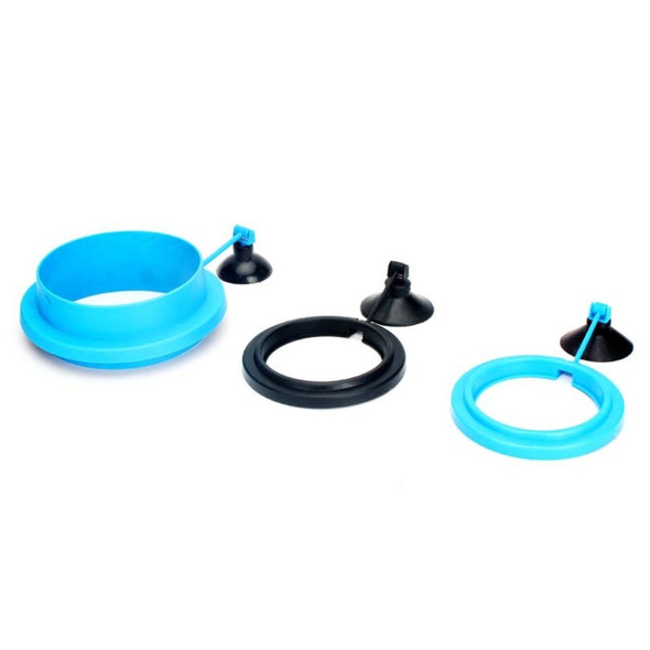 10 PCS Aquarium Fish Food Feeder, Specification: Thick Blue Round