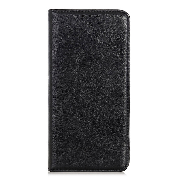 For Nokia C20 Plus Magnetic Crazy Horse Texture Horizontal Flip Leather Phone Case(Black)
