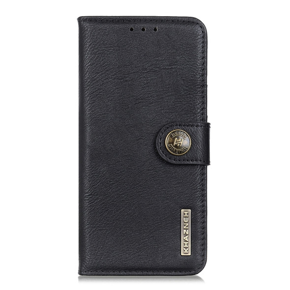 For Nokia C20 Plus KHAZNEH Cowhide Texture Horizontal Flip Leather Phone Case(Black)