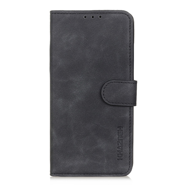 For Nokia C20 Plus KHAZNEH Retro Texture Horizontal Flip Leather Phone Case(Black)