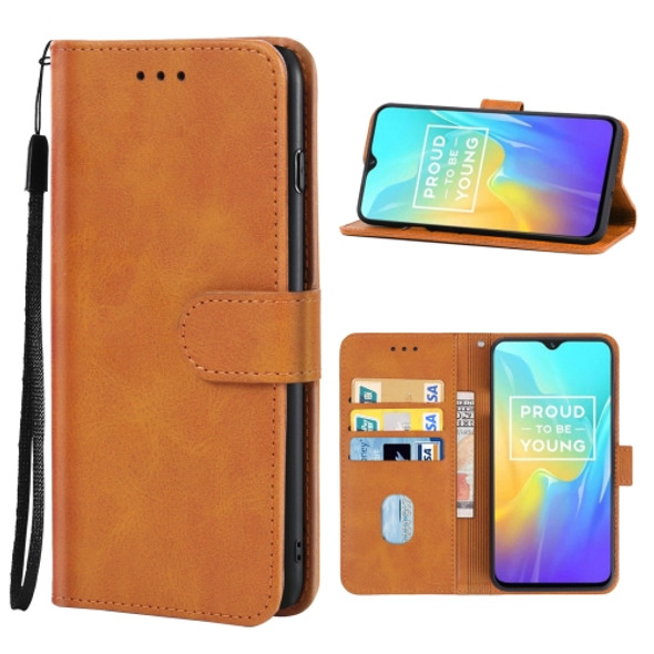 Leather Phone Case For OPPO Realme U1(Brown)
