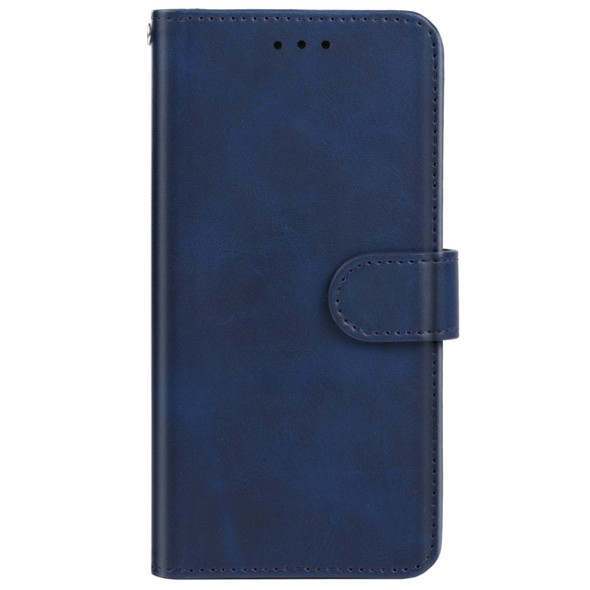 For Motorola Moto G22 Leather Phone Case(Blue)