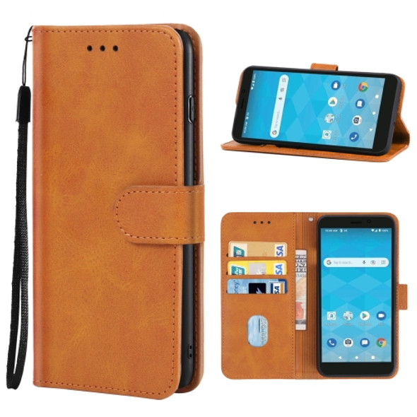 For Wiko View3 Lite Leather Phone Case(Brown)