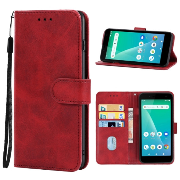 For Unimax UMX U696CL Leather Phone Case(Red)