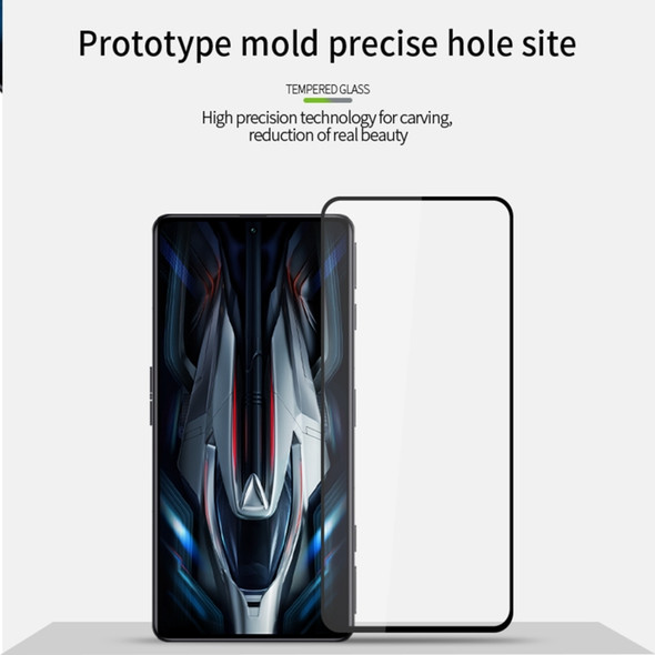 For Xiaomi Redmi K50 Gaming MOFI 9H 2.5D Full Screen Tempered Glass Film(Black)