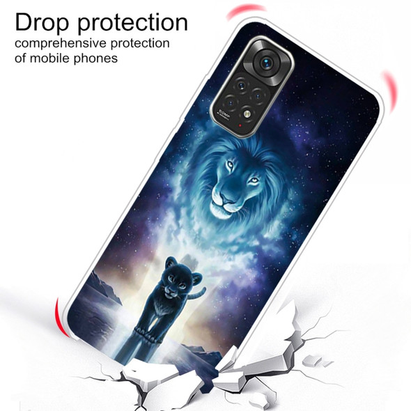 For Xiaomi Redmi Note 11 Pro 4G / 5G Global Painted Transparent TPU Phone Case(The Lion King)