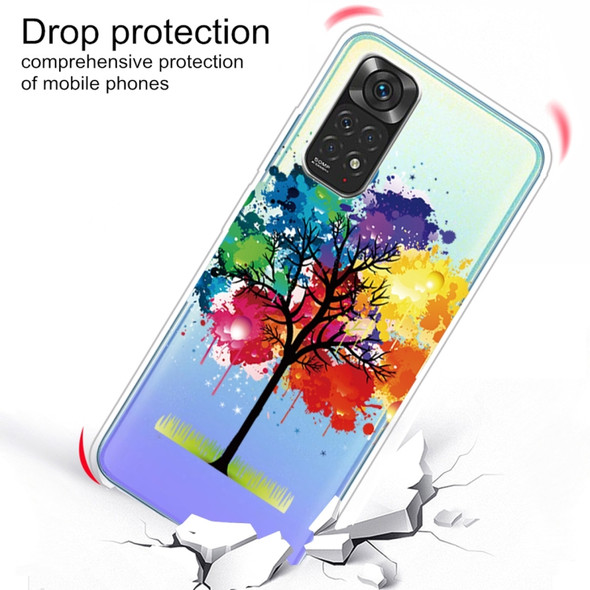 For Xiaomi Redmi Note 11 Pro 4G / 5G Global Painted Transparent TPU Phone Case(Oil Painting Tree)