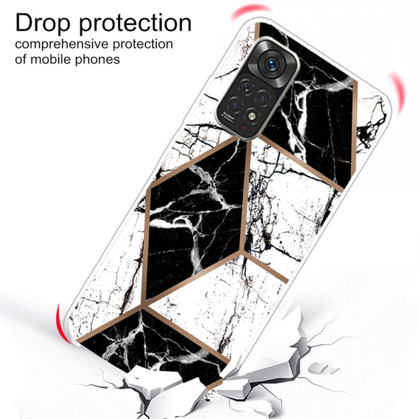 For Xiaomi Redmi Note 11 Global / Note 11S Marble Pattern TPU Phone Case(HC-B14)