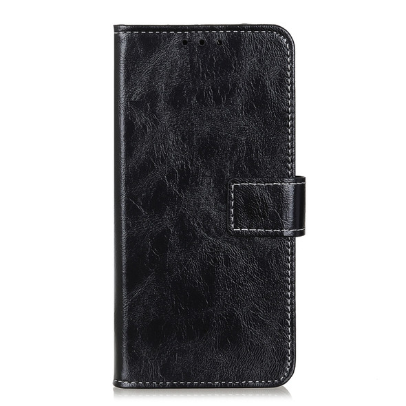 For Xiaomi Redmi Note 11S / Note 11 4G 2022 Retro Crazy Horse Texture Leather Phone Case(Black)